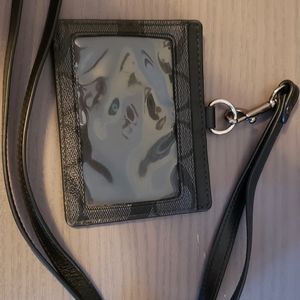 COACH ID Holder with Lanyard
